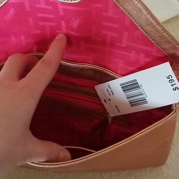 NWT Rose Gold leather clutch - Picture 5 of 11